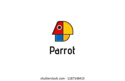 Abstract Parrot logo