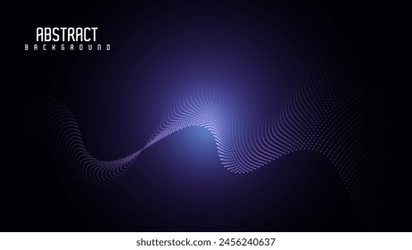 Abstract Partical Wave Background Wallpaper Design. Modern Vector Background