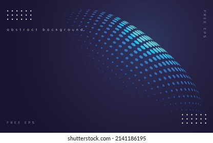 Abstract particle background, blue tech background, vector illustration