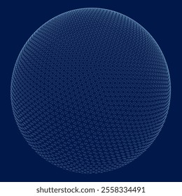 Abstract Particle Background with Copy Space sphere. Vector illustration