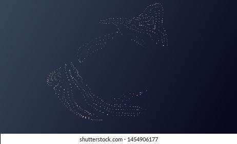 Abstract particle background. Technology abstract concept. Vector illustration EPS 10.