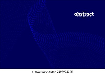 el fondo del tema de comunicación de datos de líneas de curva de partículas abstractas se puede utilizar para anuncios de banner sitio web folleto plantillas de diseño de paquetes de vectores.