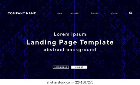 abstract particle dots lightbeam technology landing page template background for website UI template business Annual reports, flyer, poster, magazine cover,brochure template vector EPS.