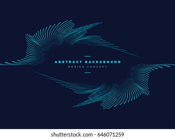 abstract particle with elliptical shape