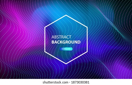 abstract particle flow background with dots combination. Dynamic abstract liquid particles background.