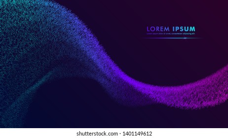 Abstract particle gradient wallpaper design