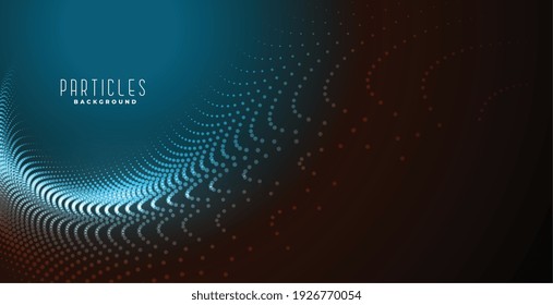 abstract particle mesh wave digital background