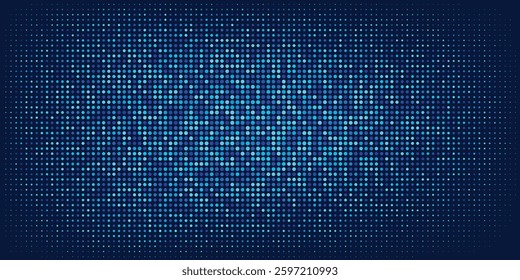 Abstract Particle Technology Background Design. Unique abstract dots flowing particles, high tech and big data background design for brochure, flyer, magazine, business card, banner. Vector illustrati