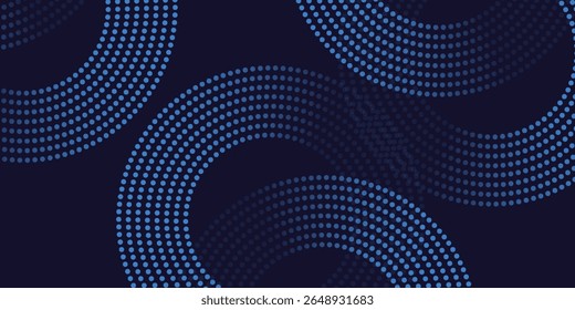 Diseño de fondo de Tecnología de partículas Abstractas. Partículas de flujo de punto móvil de onda Abstractas, diseño de fondo de alta tecnología para folleto, volante, revista, tarjeta de visita, Anuncio. Vector