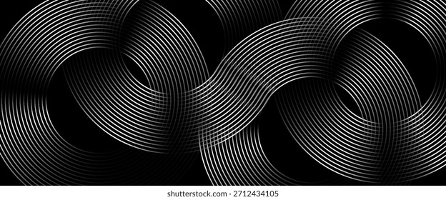 Diseño de fondo de Tecnología de partículas Abstractas. Partículas de flujo de punto móvil de onda Abstractas, diseño de fondo de alta tecnología para folleto, volante, revista, tarjeta de visita, Anuncio. Vector