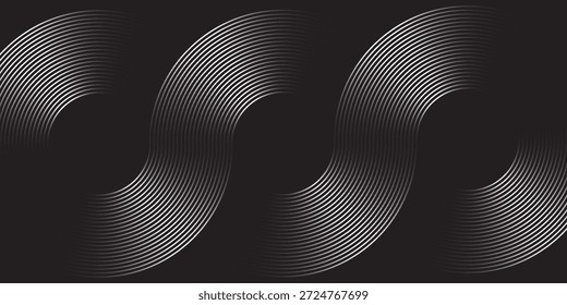 Tecnologia de partículas abstrata Projeto de fundo. Partículas abstratas do fluxo do ponto de movimento da onda, projeto de fundo de alta tecnologia para brochura, folheto, revista, cartão de visita, banner. Vetor

