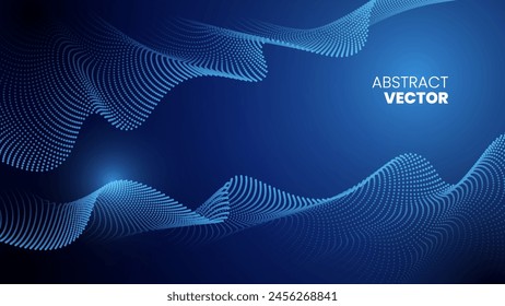 Abstract Particle Technology Background Vector