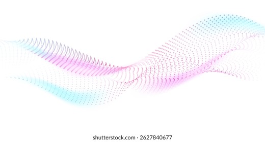 Fondo de onda de partículas Abstractas. Diseño moderno.
