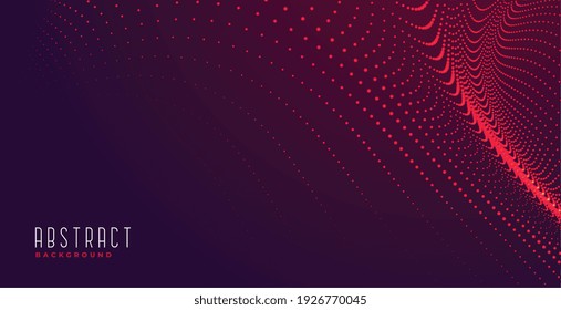 abstract particles background in red shades