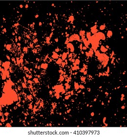 Abstract particles background, spots and stains of paint, vector grunge background