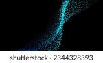 abstract, particles, blue, wave, light, technology, black, flowing, dots, wavy, fluid, artificial intelligence, background, color, concept, cosmic, data, digital, dot, dynamic, electric, electronics, 