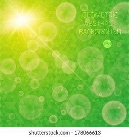 Abstract particles bokeh flare vector pattern background for websites, user interface and mobile