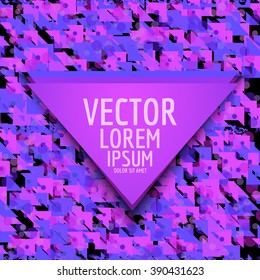 Abstract particles composition. Chaos template for text. Abstract vector.