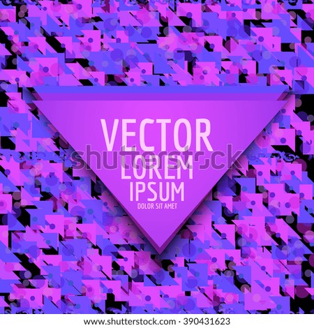 Abstract particles composition. Chaos template for text. Abstract vector.