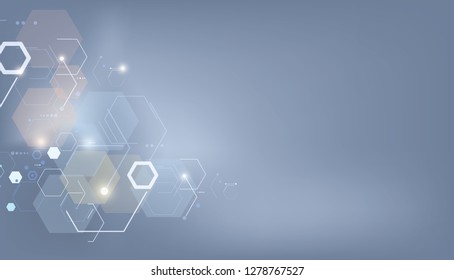 Abstract particles connection