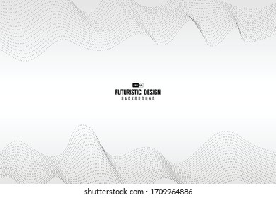 Abstrakte Partikel zeichnen Technologie Design Muster Kunstwerk Design Hintergrund. Verwenden Sie für Werbung, Poster, Grafiken, Vorlagendesign, Kopienraum für Text. Vektorillustration eps10