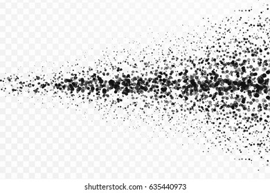 Abstract particles on transparent background. Graphic concept for your design.