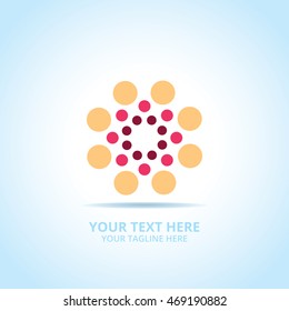 Abstract Partnership logo, design concept, emblem, logotype element for template.