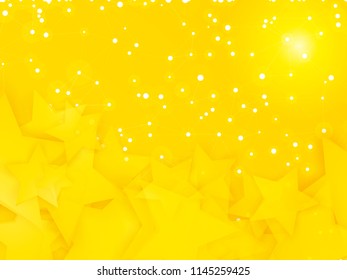 abstract party background with circles and stars