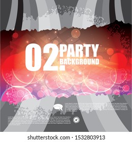 Abstract Party Background Poster Template