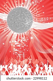 Abstract party design. Vector.