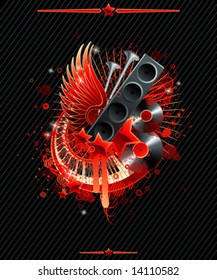 Abstraktes Parteidesign. Vektorgrafik.