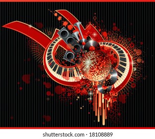 Projeto de festa abstrata. Ilustração vetorial.