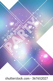 Abstract Party Flyer - Vector Illustration