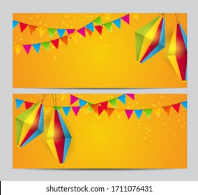 Abstract Party Holiday Card Set. Vector Illustration EPS10