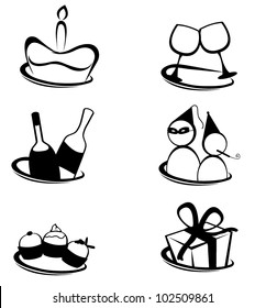 abstract party icons