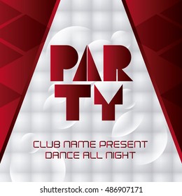 Abstract party poster design