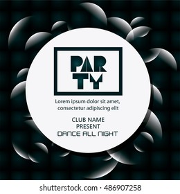 Abstract party poster design