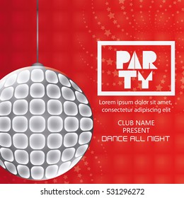 Abstract party poster design