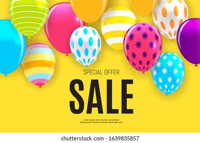 Abstract Party Sale Background. Vector Illustration EPS10
