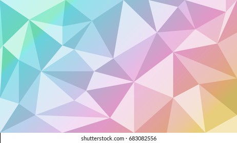 Abstract Pastal Colorful Triangle Geometrical Background