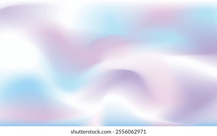 Abstract Pastel Background Design, creating a soft and calming visual effect, fluid shapes and gentle gradients, Grainy holographic background