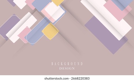 Plantilla de diseño de fondo Abstractas pastel
