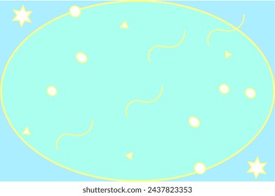 Abstract pastel background with geometric elements in flat style.