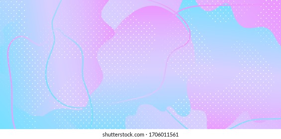 Fondo Pastel abstracto. Formas de onda geométrica. Blue Cool Concept. Folleto de vectores de moda.Cartel de Memphis Pastel. Creative Cool Placard. Plantilla gráfica rosa. Fondo de Memphis Pastel. 