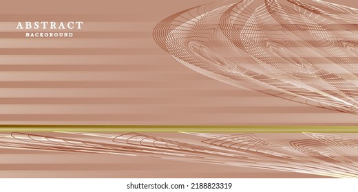 Abstract pastel background with gold lines
