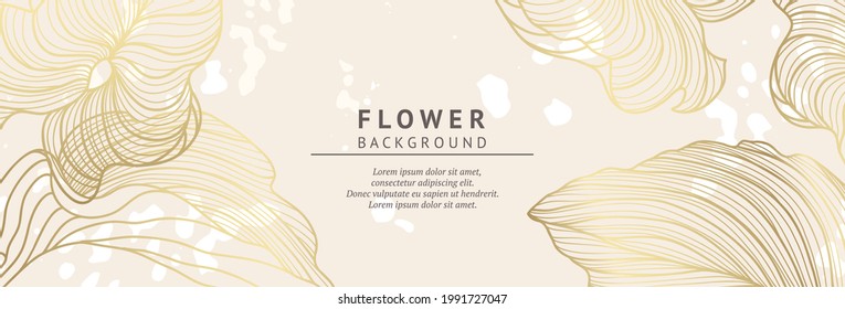 Сreative abstract pastel   background with hand draw gold leaves, shapes and textures.Trendy vector illustration for greeting cards and wedding invitations, cover,banner,flyer,social media wallpaper