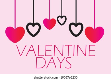 Abstract pastel background with hearts - concept Mother's Day, Valentine's Day, Birthday - spring colors Vector.
