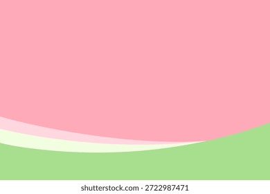 Abstract pastel background with layered smooth wavy shapes in soft pink and green tones.