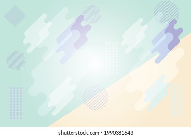 Abstract pastel background with liquid and particle element background. Template of promotion and sales marketing for banner or cover web site. Blank space for design presentation.