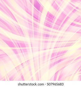 Abstract pastel background with smooth lines. Color waves, pattern, art, technology wallpaper, technology background.  Vector illustration. Pastel pink, yellow colors